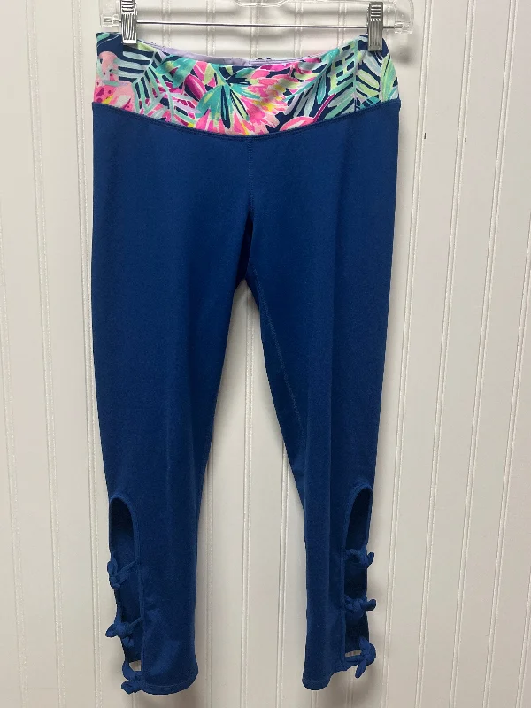 High-Waisted Casual Pants-Pants Designer By Lilly Pulitzer In Navy, Size: M