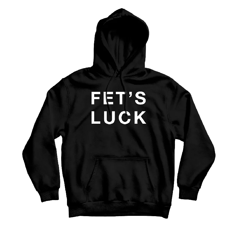 Streetwear Hoodie-Fet's Luck Black Hoodie