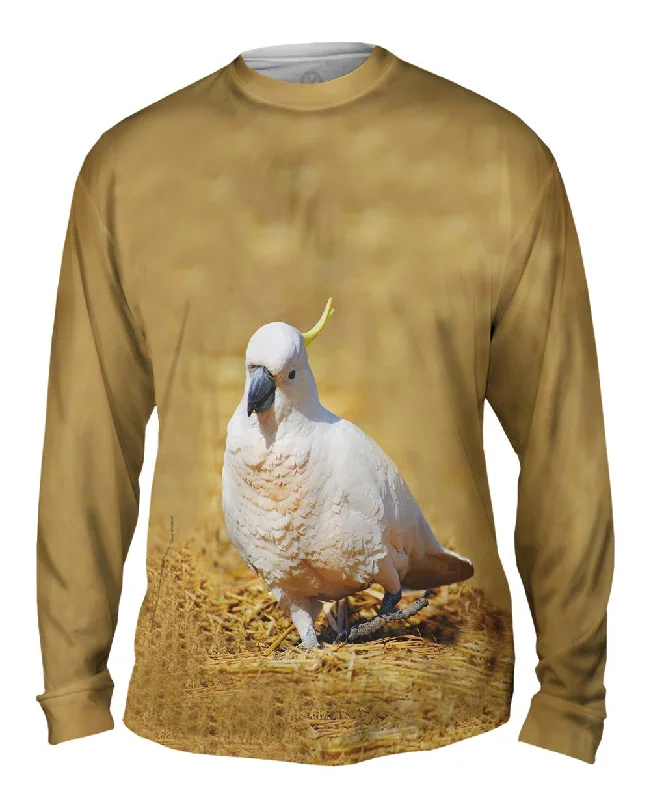 Eco-Friendly Long Sleeve Shirt-Dancing Cockatoo