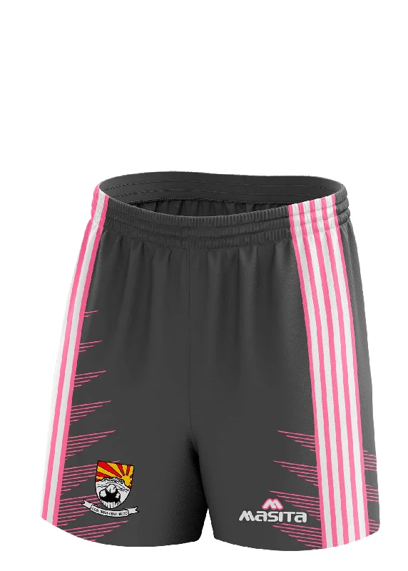 Fun Print Lounge Shorts-Coolera Strandhill Pink Training Shorts Adult