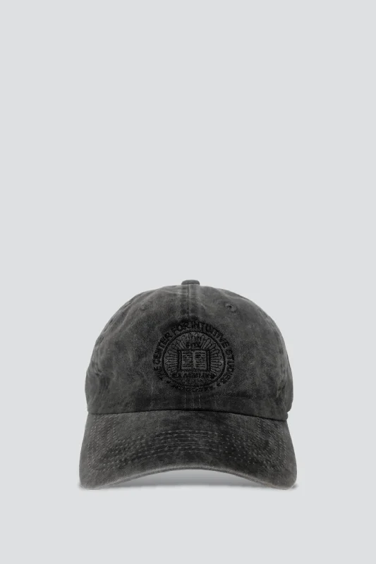 Comfortable Sports Cap-The Center for Intuitive Studies Circle Logo Hat - Washed Black