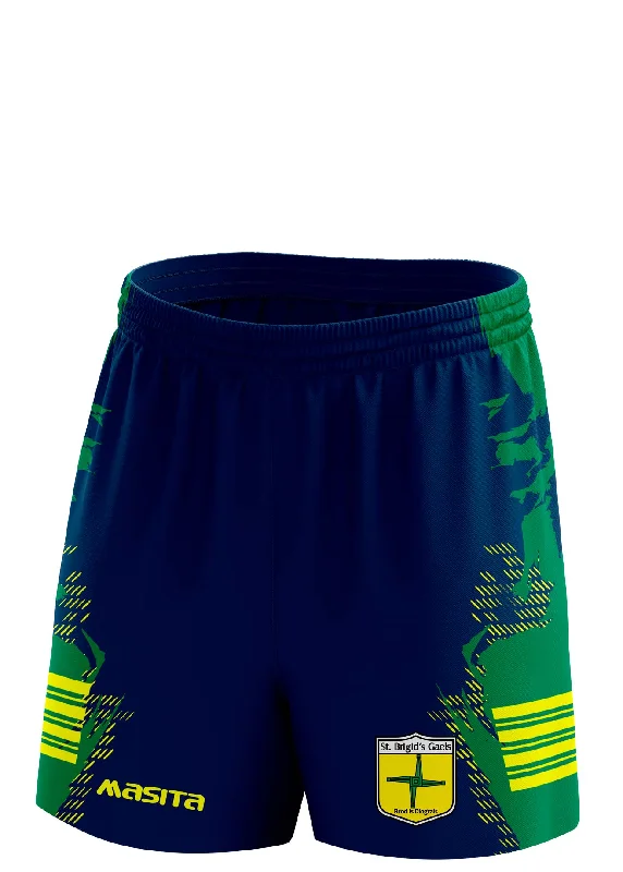 Bold Patterned Shorts-St Brigid's Gaels Ardagh Training Shorts Adult