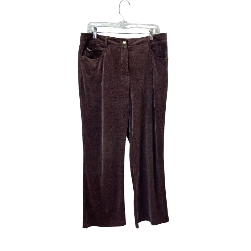 Casual Sweatpants-Pants Luxury Designer By St. John In Brown, Size:14