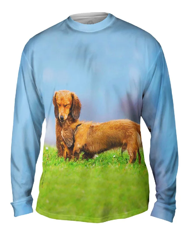 Performance Active Long Sleeve-Dachshunds Fuzzy Hug