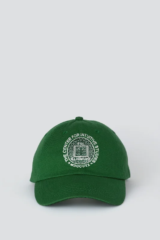 Warm Winter Hat-The Center for Intuitive Studies Circle Logo Hat - Forest Green/White