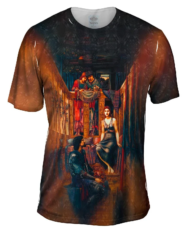 Comfortable Cotton T-shirt-Sir Edward Coley Burne Jones - "King Cophetua And The Beggar Maid" (1884)