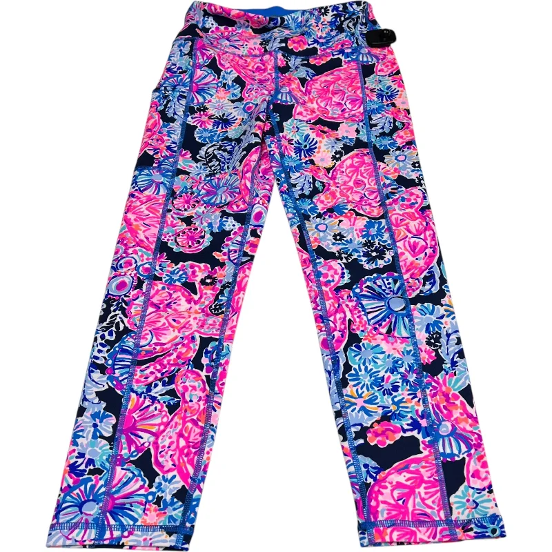 Designer Casual Pants-Pants Designer By Lilly Pulitzer In Blue & Pink, Size: S