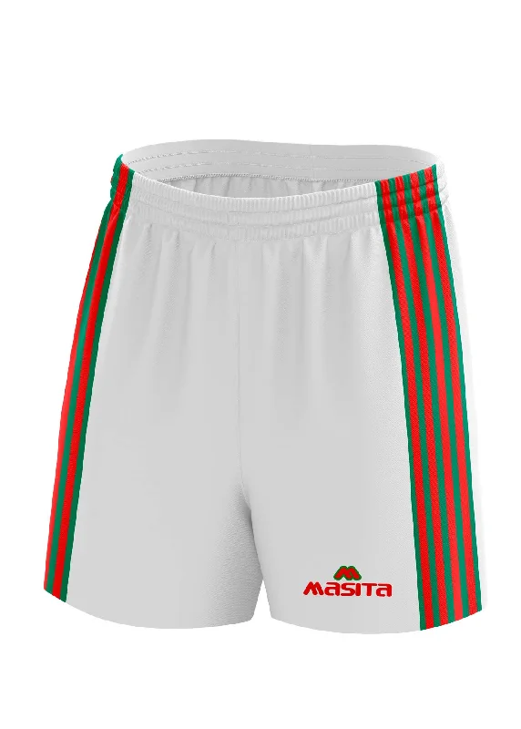 Adventure Ready Shorts-Donard Gaelic Shorts White/Green/Red Adult