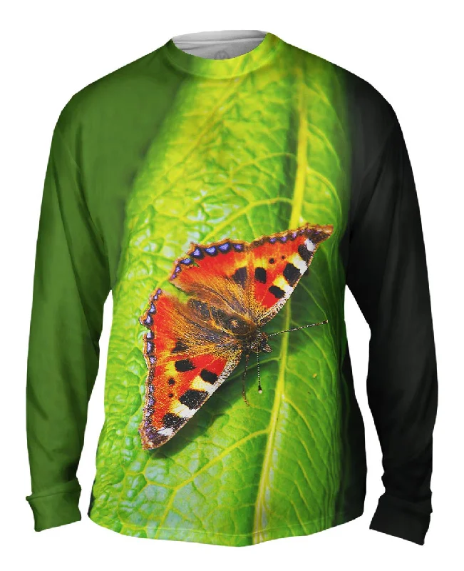 Athletic Long Sleeve Tee-Dazzling Spotted Butterfly