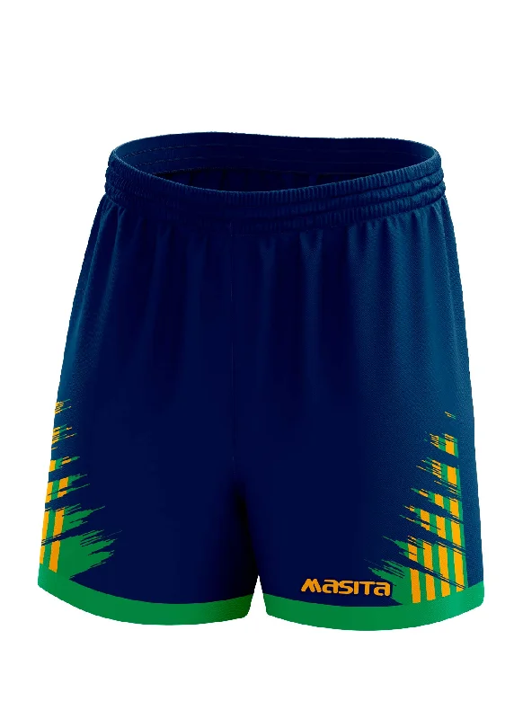 Bold Color Shorts-Barkley Gaelic Shorts Navy/Green/Amber Adult