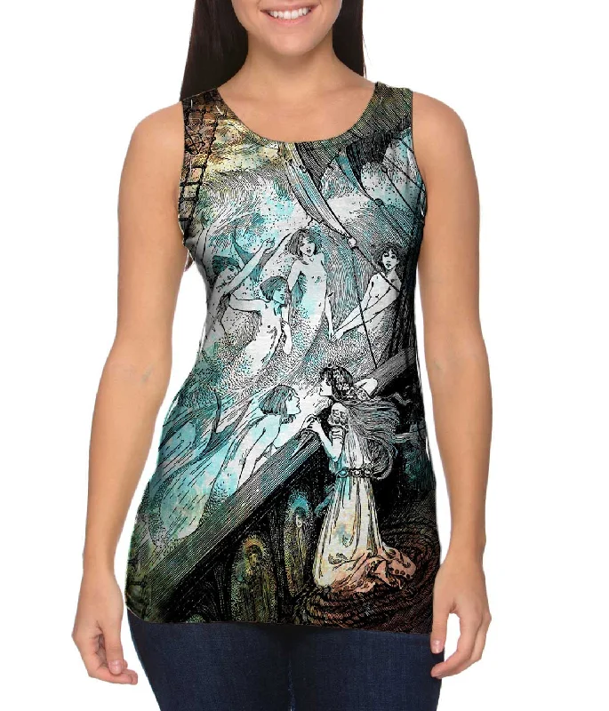 Fashionable Printed Tank-Helen Stratton - "Sisters Rising Out Of The Flood" (1899)