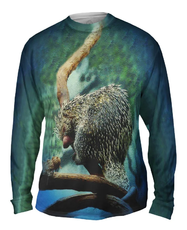 Lightweight Performance Long Sleeve-Cute Prehensile Porcupine