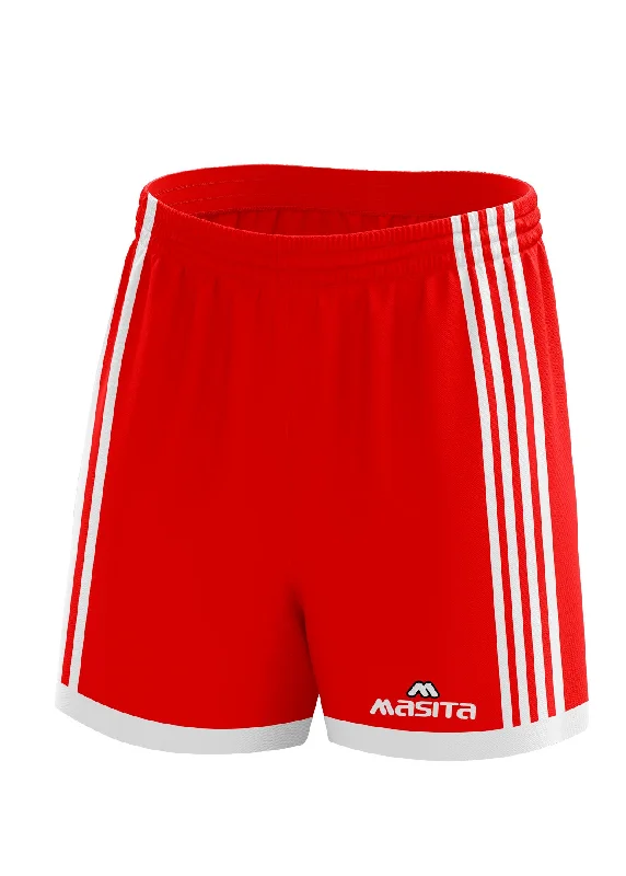 Cool Colorful Shorts-Solo Gaelic Shorts Red/White Adult