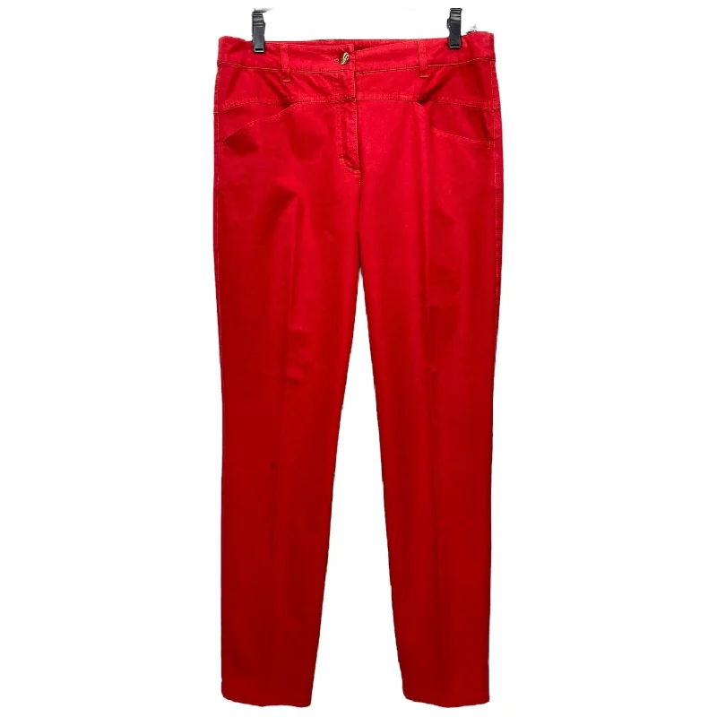 Custom Logo Sweatpants-Pants Designer By Escada In Red, Size: M