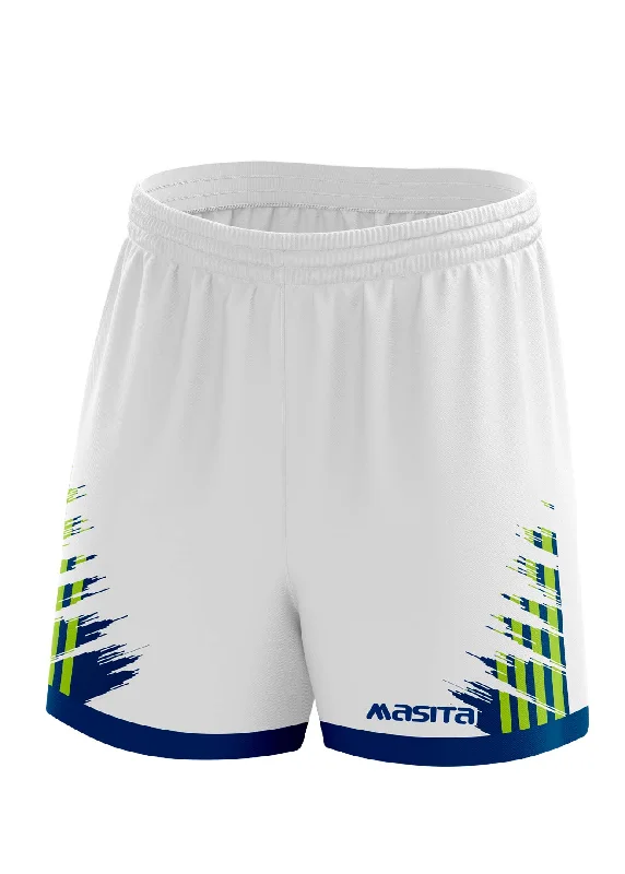 Personalized Shorts-Barkley Gaelic Shorts White/Navy/Neo Green Adult