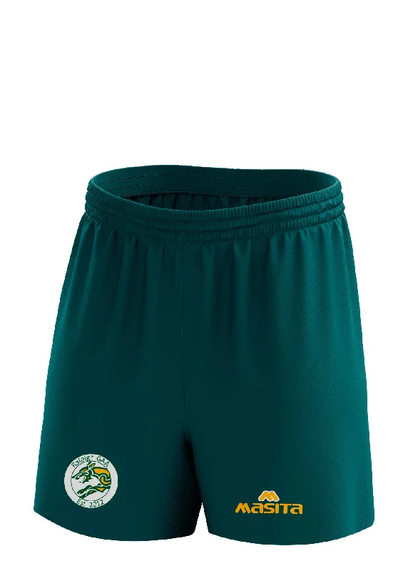 Comfortable Cotton Shorts-Raleigh Cú Chulainn Green Shorts Adult