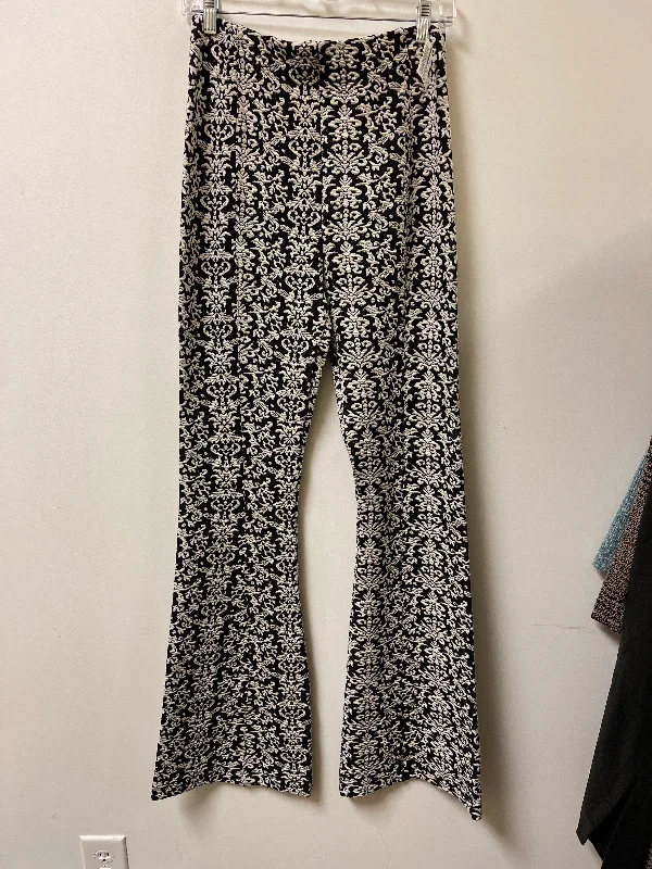 Classic Black Trousers-Pants Other By Anthropologie In Black & Cream, Size: S