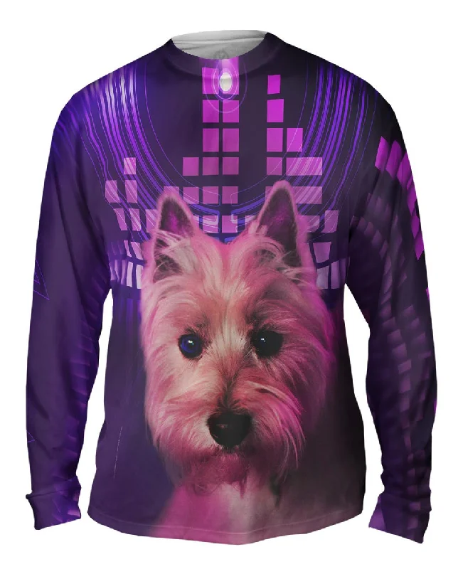 Comfortable Cotton Long Sleeve-DJ Yorkie Puppy