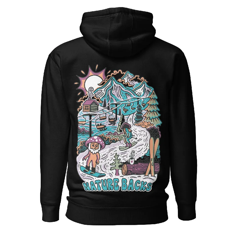 Warm Cotton Hoodie-Enchanted Retreat - Hoodie