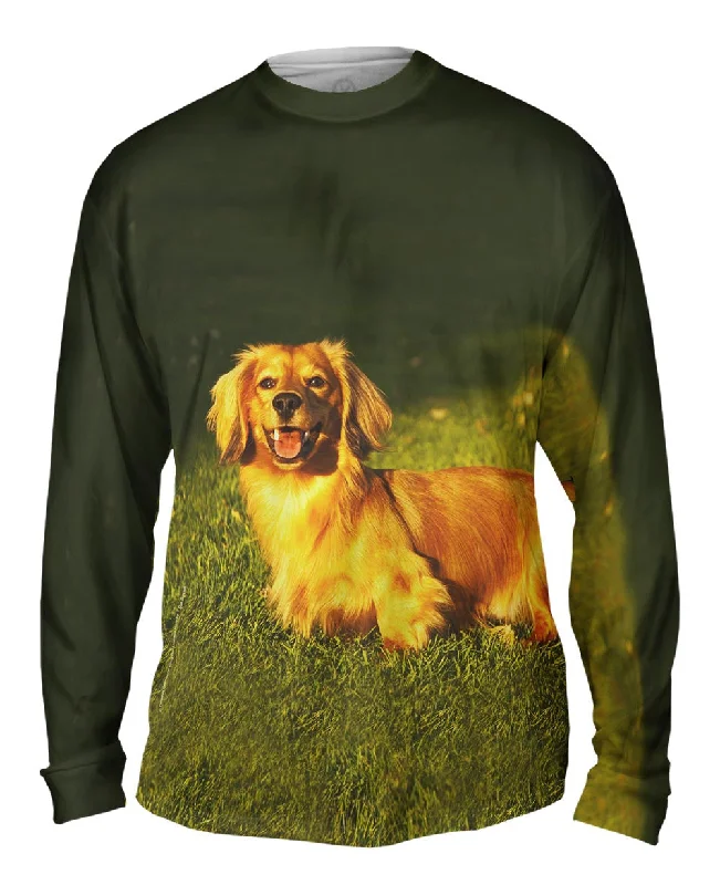 Comfortable Casual Long Sleeve-Dachshund Laying Around