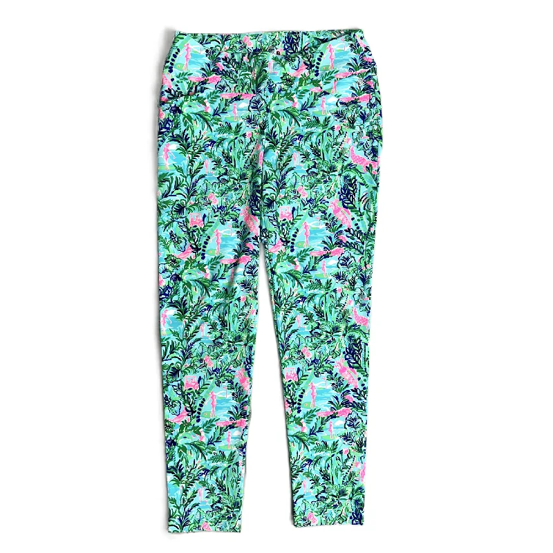 Casual Sweat Joggers-Pants Designer By Lilly Pulitzer In Blue & Pink, Size: 6