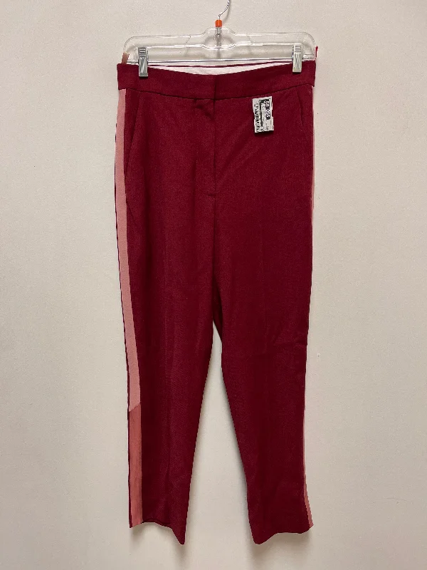 Functional Utility Pants-Pants Designer By Cma In Red, Size: 6