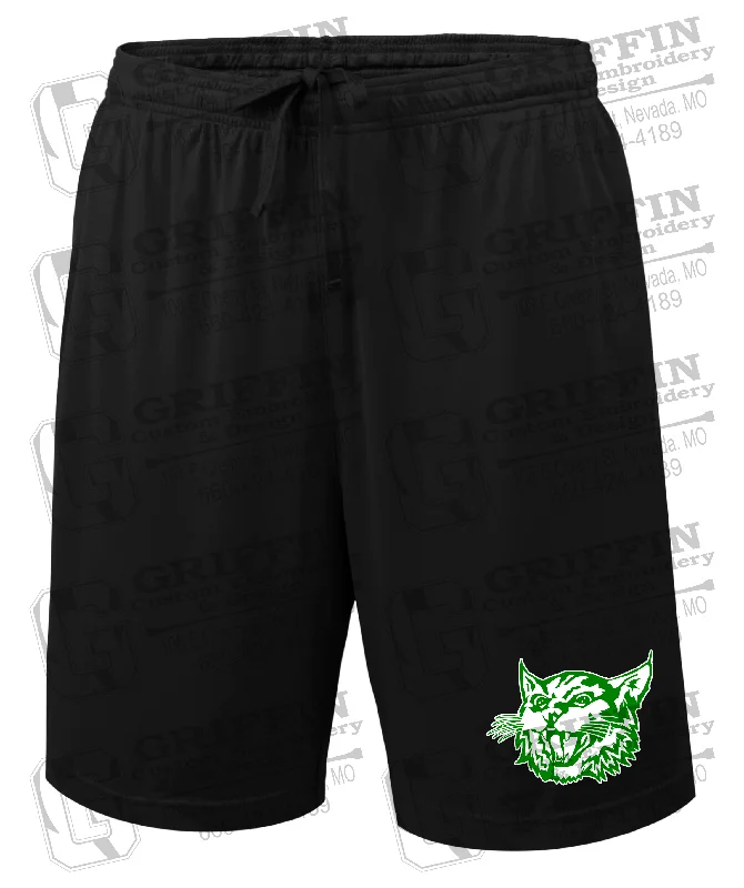 Soft Feel Shorts-Bronaugh Wildcats Gym Shorts - Wildcat Logo