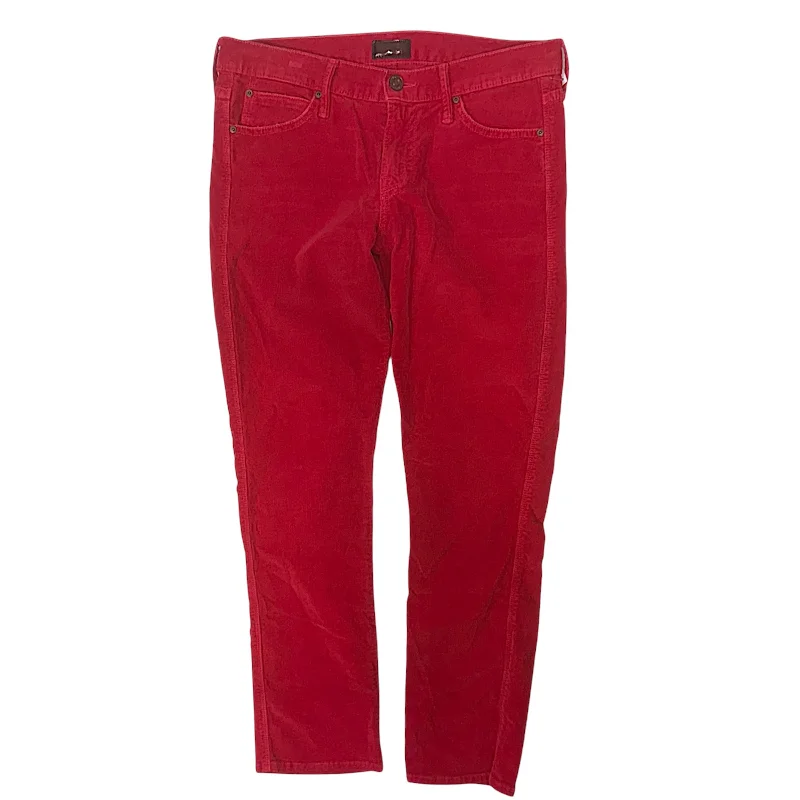 Performance Athletic Pants-The Rascal Cuff Pants By Mother In Little Bit Country Corduroy, Size: 6/28