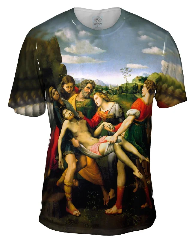 Trendy Print T-shirt-Raffaello Deposizione - "Olio Su Tavola" (1507)