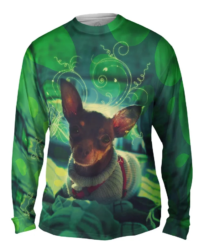 Trendy Casual Long Sleeve-Cute Chihuahua Sweater Dog