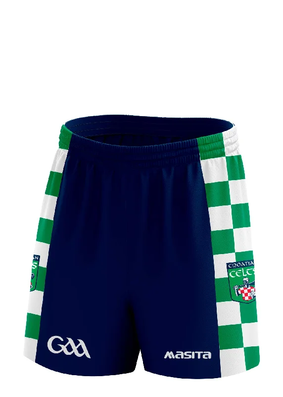 Sports Shorts-Croatian Celts Match Shorts Adult