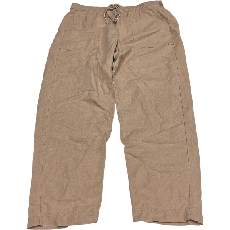 Comfortable Jogging Trousers-Pants Other By J. Crew In Tan, Size: M