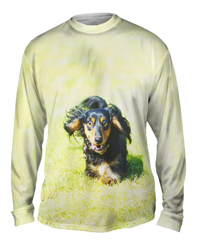 Warm Winter Long Sleeve-Dashing Dachshund