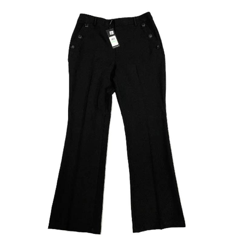 Soft Cotton Chinos-Pants Designer By Karl Lagerfeld In Black, Size: 8