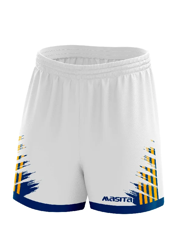 Classic Chino Shorts-Barkley Gaelic Shorts White/Navy/Amber Adult