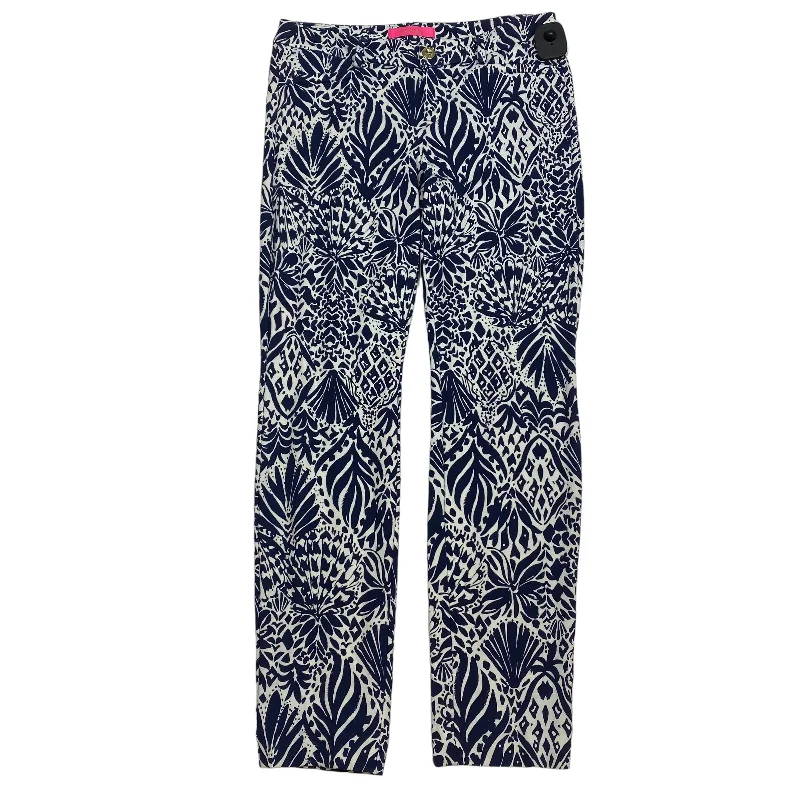 Stylish Slim Fit Pants-Pants Designer By Lilly Pulitzer In Blue, Size: 6