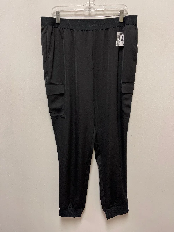 All-Weather Pants-Pants Designer By Karl Lagerfeld In Black, Size: 12