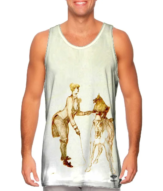 High-Quality Tank Top-Henri de Toulouse-Lautrec - "At the Circus The Animal Trainer" (1899)