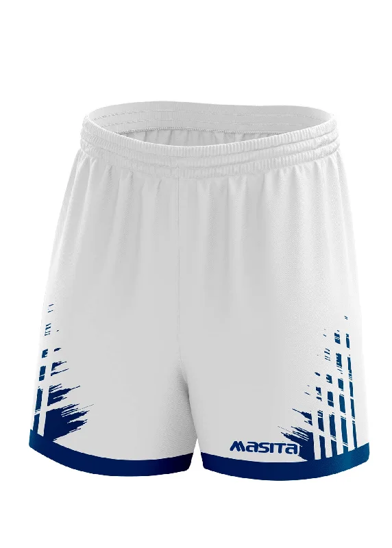 Vintage Graphic Shorts-Barkley Gaelic Shorts White/Navy Adult