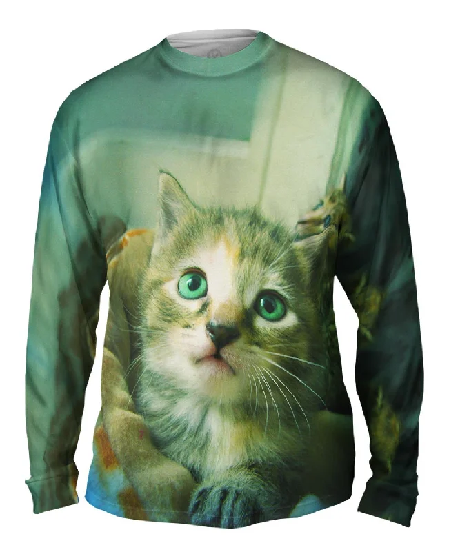 Bold Color Block Long Sleeve-Door Way Kitten