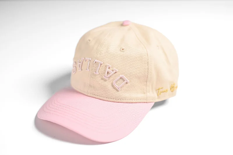 Classic Outdoor Hat-Dad Hat - PINK OFFWHITE