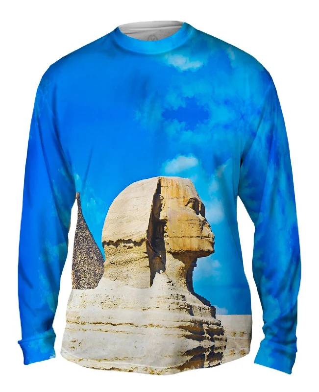 Vintage Long Sleeve Shirt-Egypt Sphynx