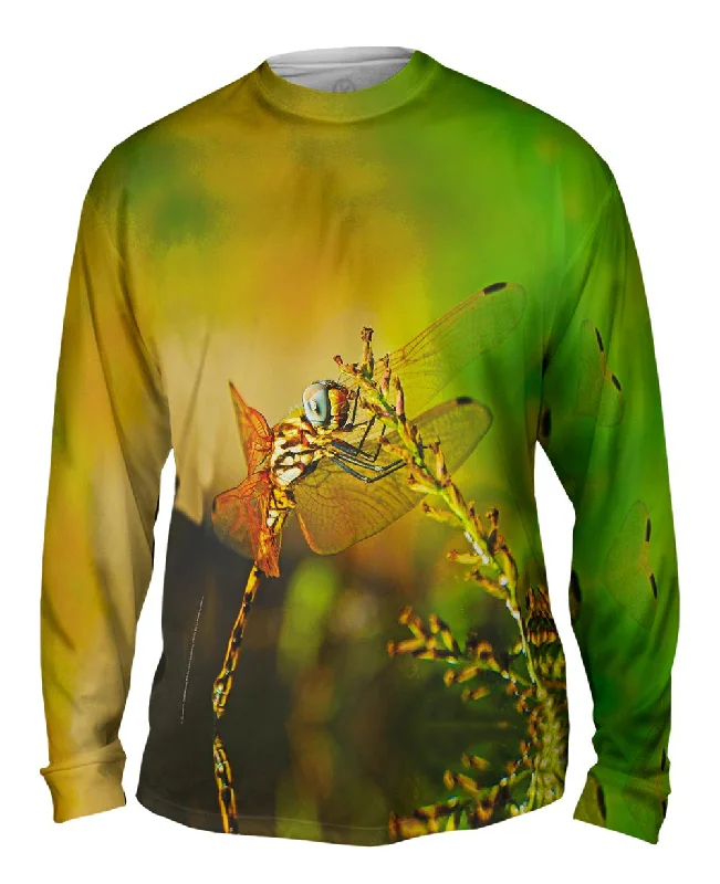 Minimalist Design Long Sleeve-Dragon Fly At Rest