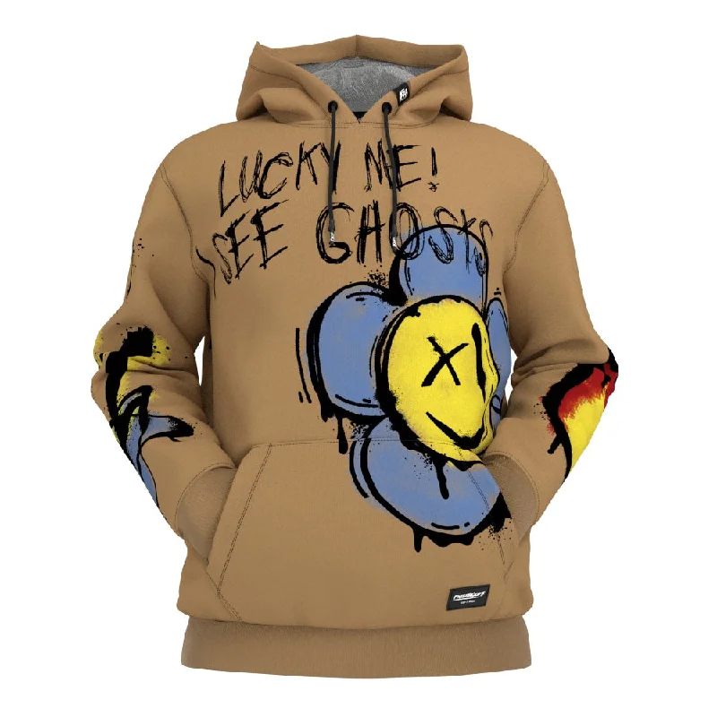 Sporty Design Hoodie-Lucky Me! Hoodie