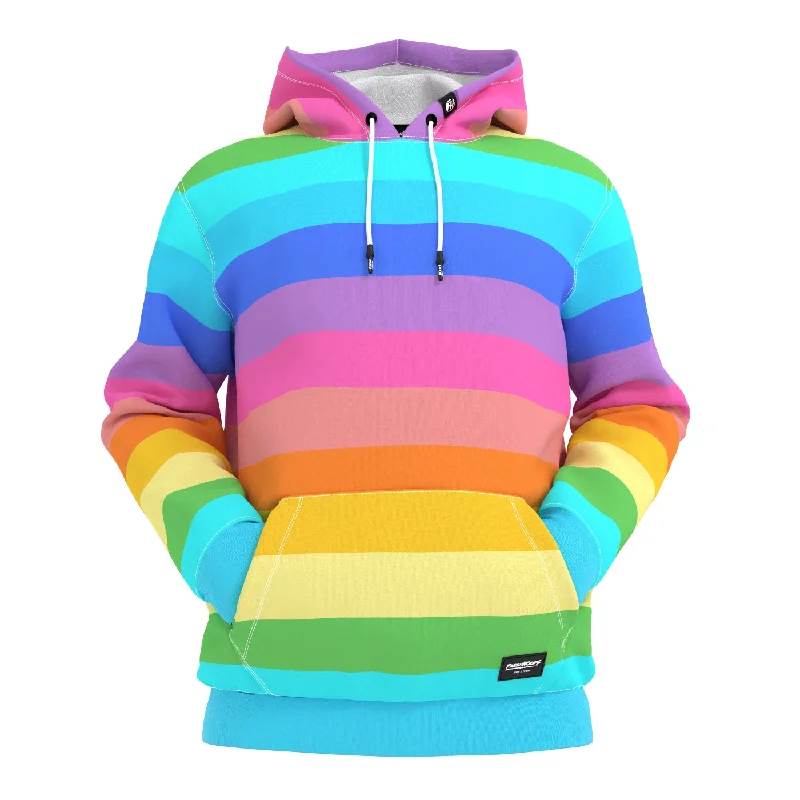 Fashion Graphic Hoodie-Rainbow Fever Hoodie