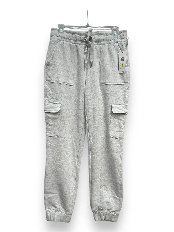 Casual Fit Trousers-Pants Joggers By Calvin Klein In Grey, Size: S