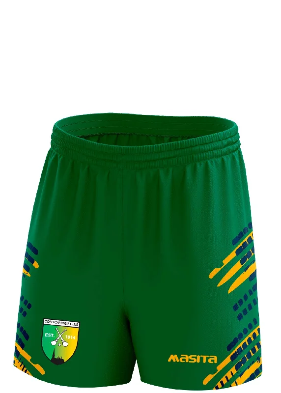 High-Waisted Summer Shorts-Cobh Camogie Neptune Style Training Shorts Adult