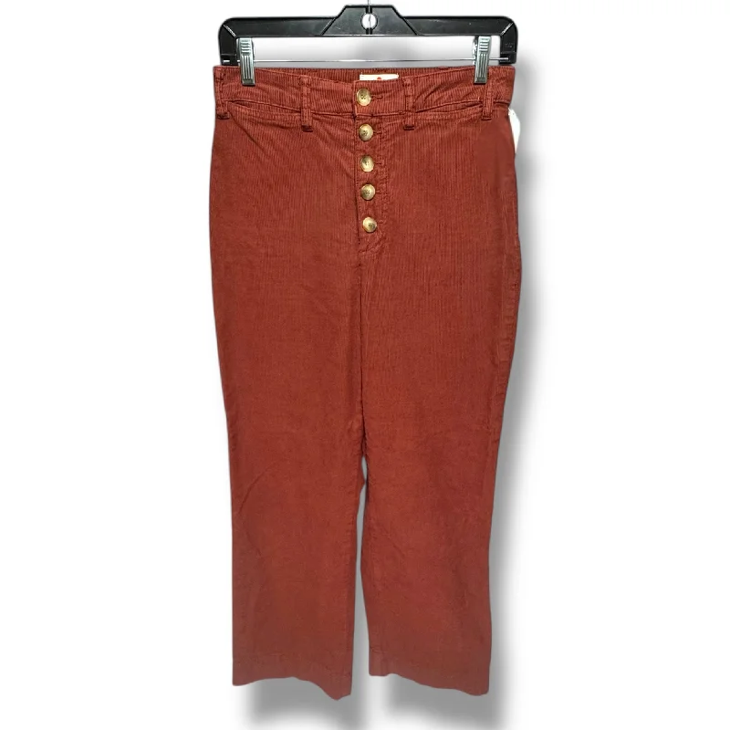 Custom Fit Casual Pants-Pants Corduroy By Marine Layer In Orange, Size: 8