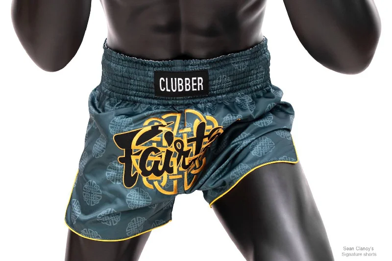 Custom Printed Shorts-Fairtex Shorts BS1915 Green Clubber