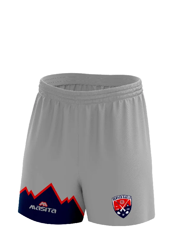 Fun Summer Shorts-Denver Gaels Grey Shorts Adult